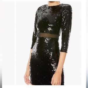 Alicia + Olivia Black beautiful dress, size 4. Like new just wear it once.